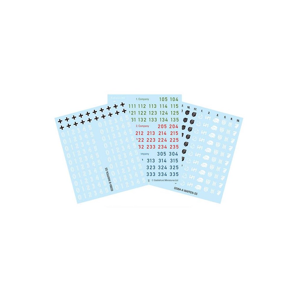 Flames of War - Waffen SS Decal Set