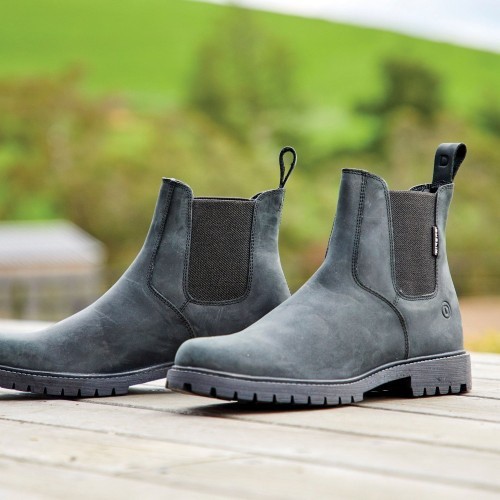 Botas de couro masculinas Venturer III, pretas