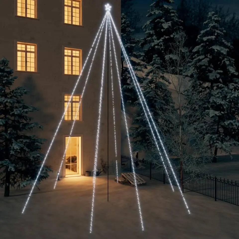 vidaXL - Led-kerstboom - Wit - 800 x 230 cm