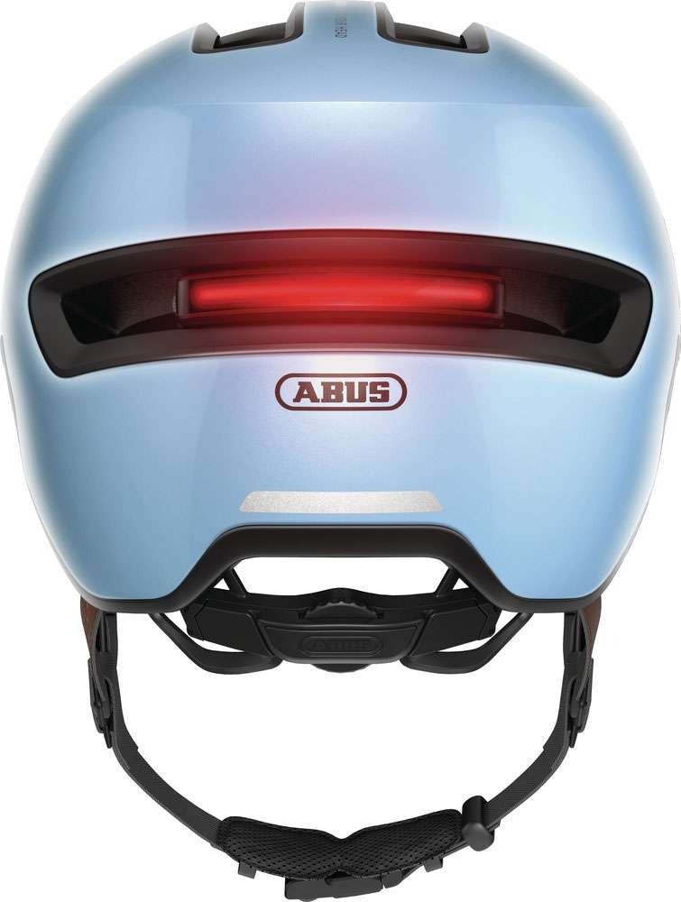 ABUS HUD-Y cykelhjelm LED Iced Blue