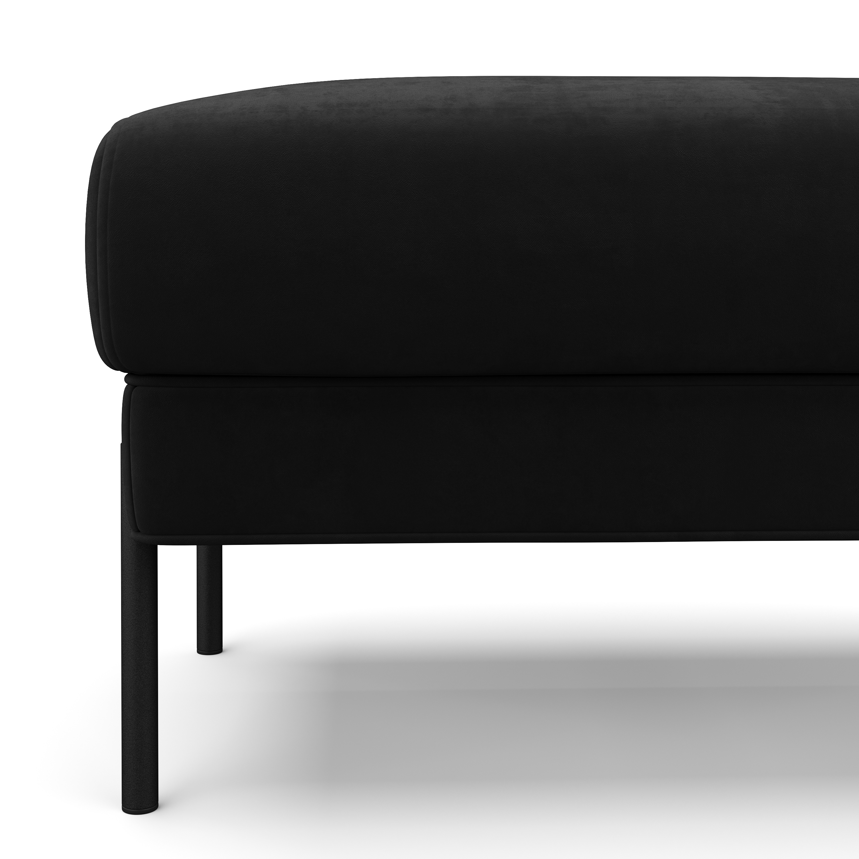 Sofa Set Samt ATTILA schwarz