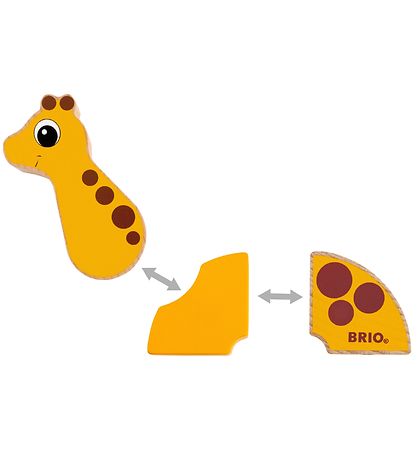 BRIO Magnetisk Leget?j - 6 dele - Giraf og Elefant 30284