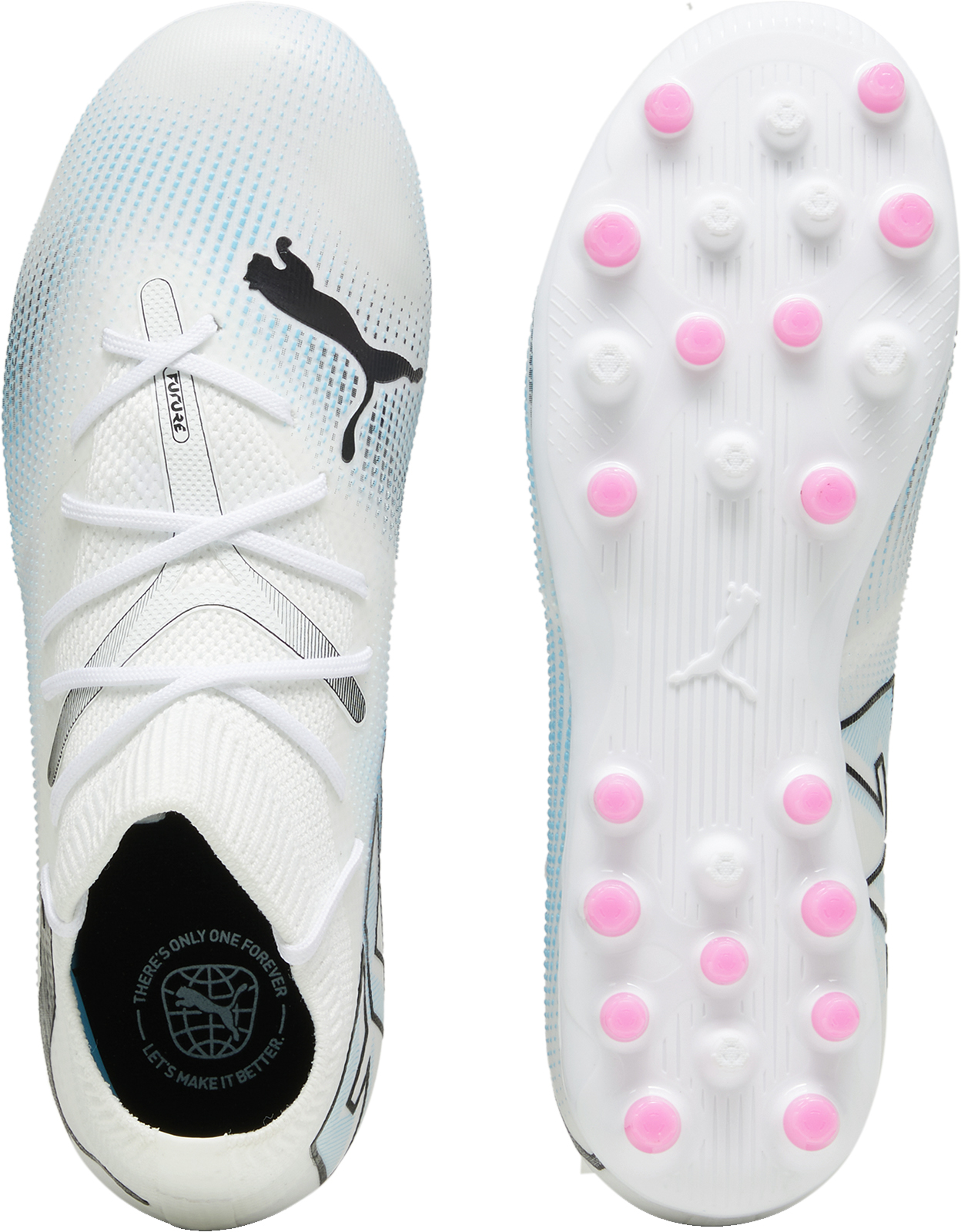 Future 7 Match MG Junior PUMA White/PUMA Black/Poison Pink