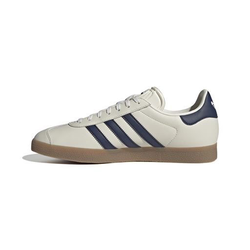 Adidas Gazelle Sneakers, Cloud White/Dark Blue/Gum, 45 1/3
