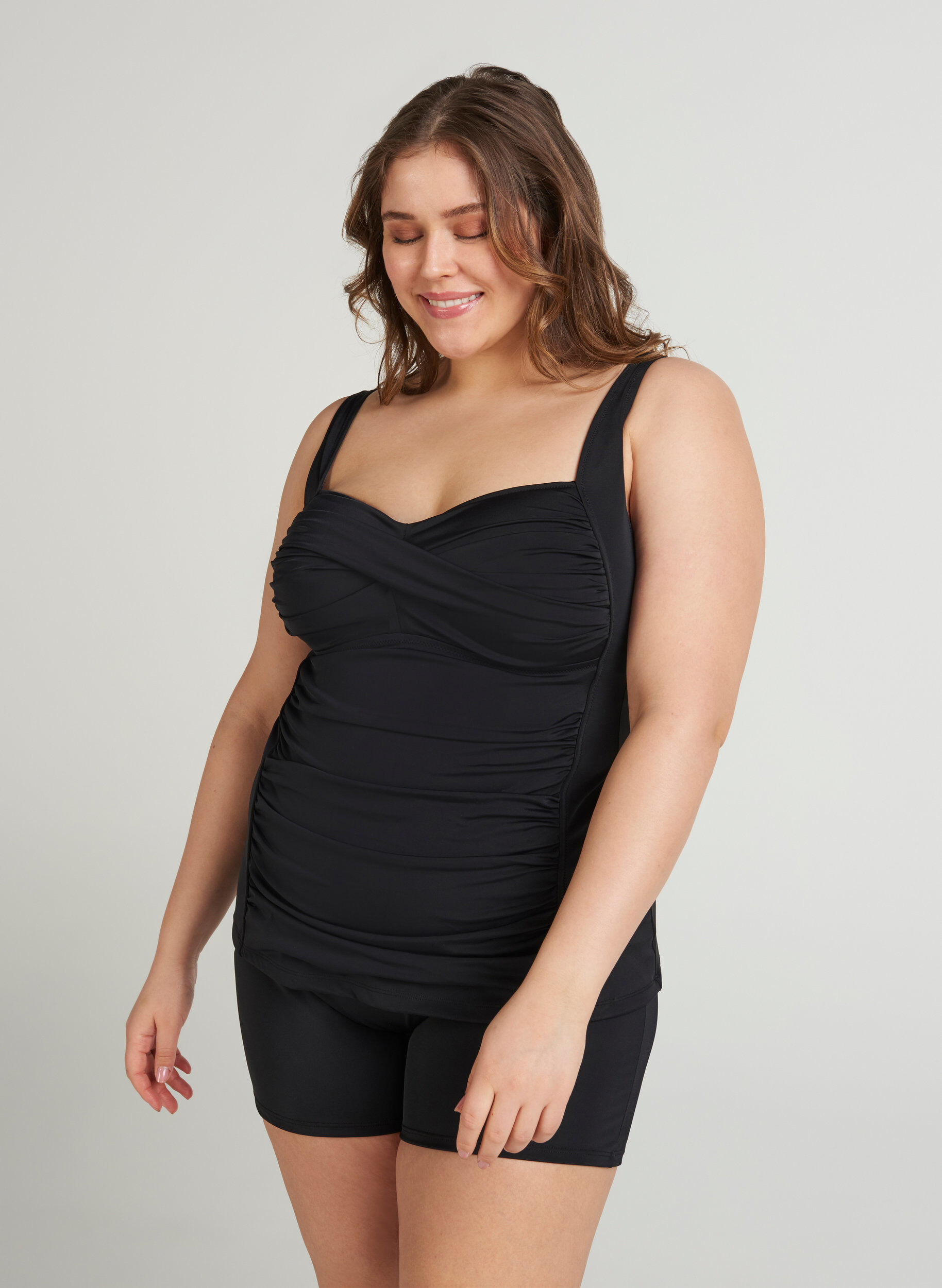 Tankini med draperinger
