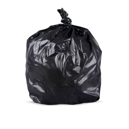 Sacs poubelle 110L PEBD noir 43µ sans lien Paredes