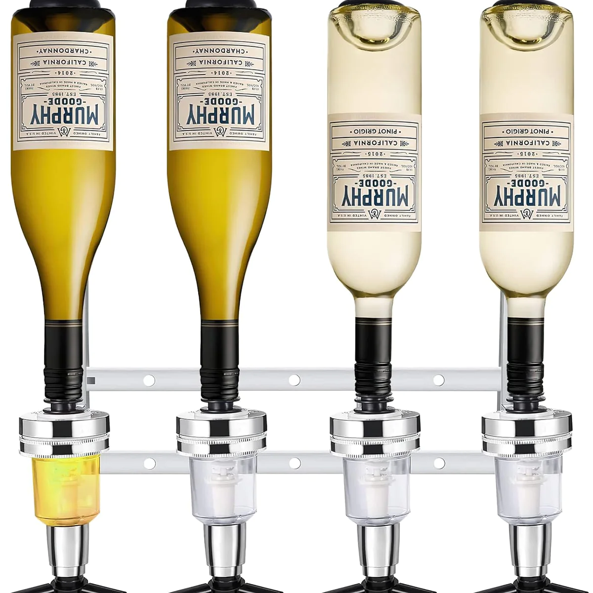 Distributeur d'alcool mural de 4 bouteilles gris Vendos85