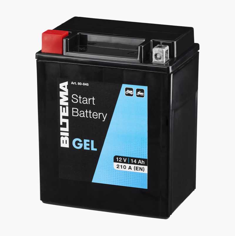 MC-batteri gelé, 12 V, 14 Ah, 134 x 90 x 166 mm