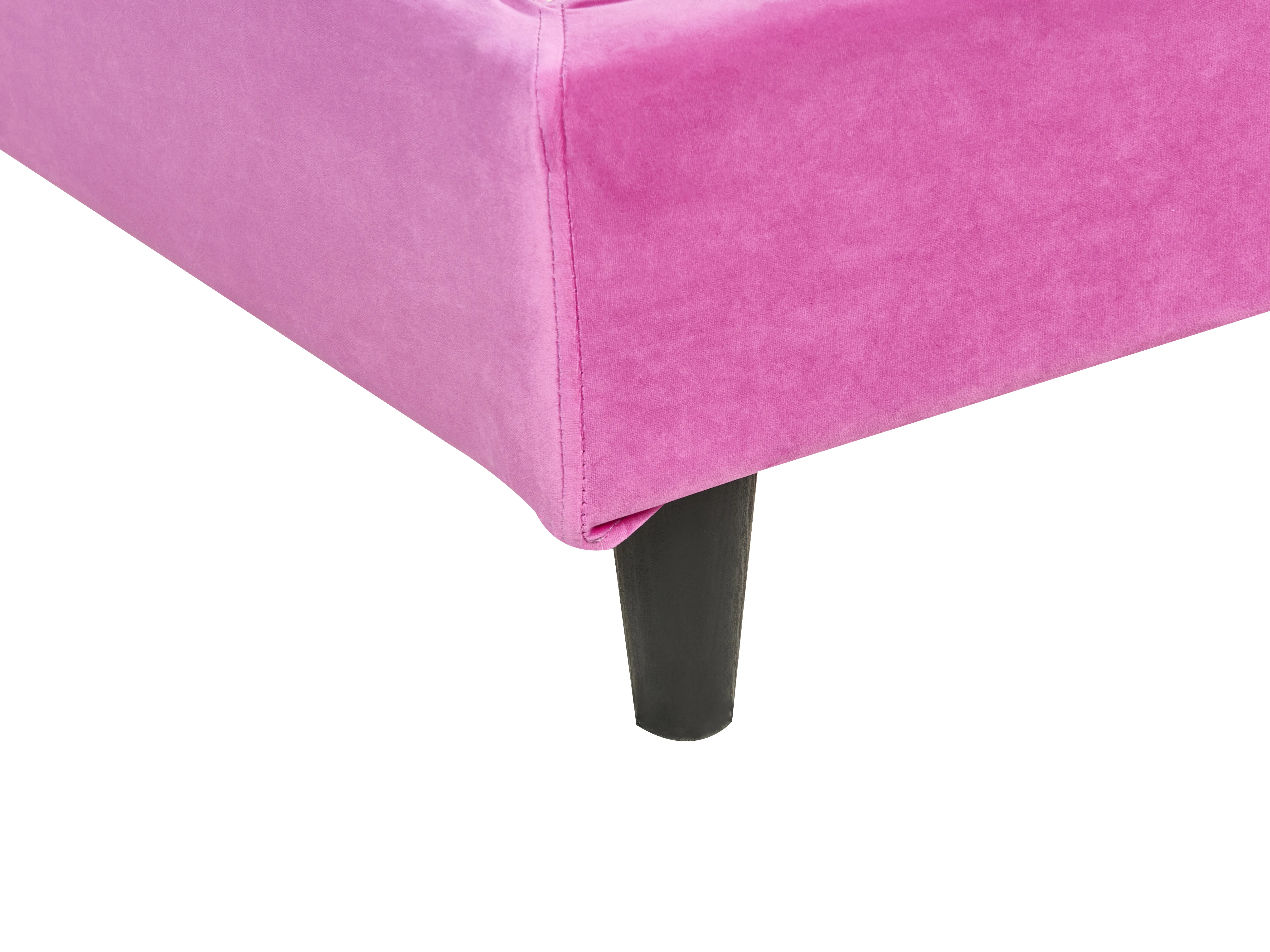 Bedframe hoes Fluweel FITOU 90 x 200 cm Fuchsia