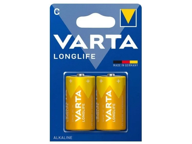 Varta 04114 101 422, LR14, Alkaline, 1,5 V, 2 stk, Gul, Tyskland