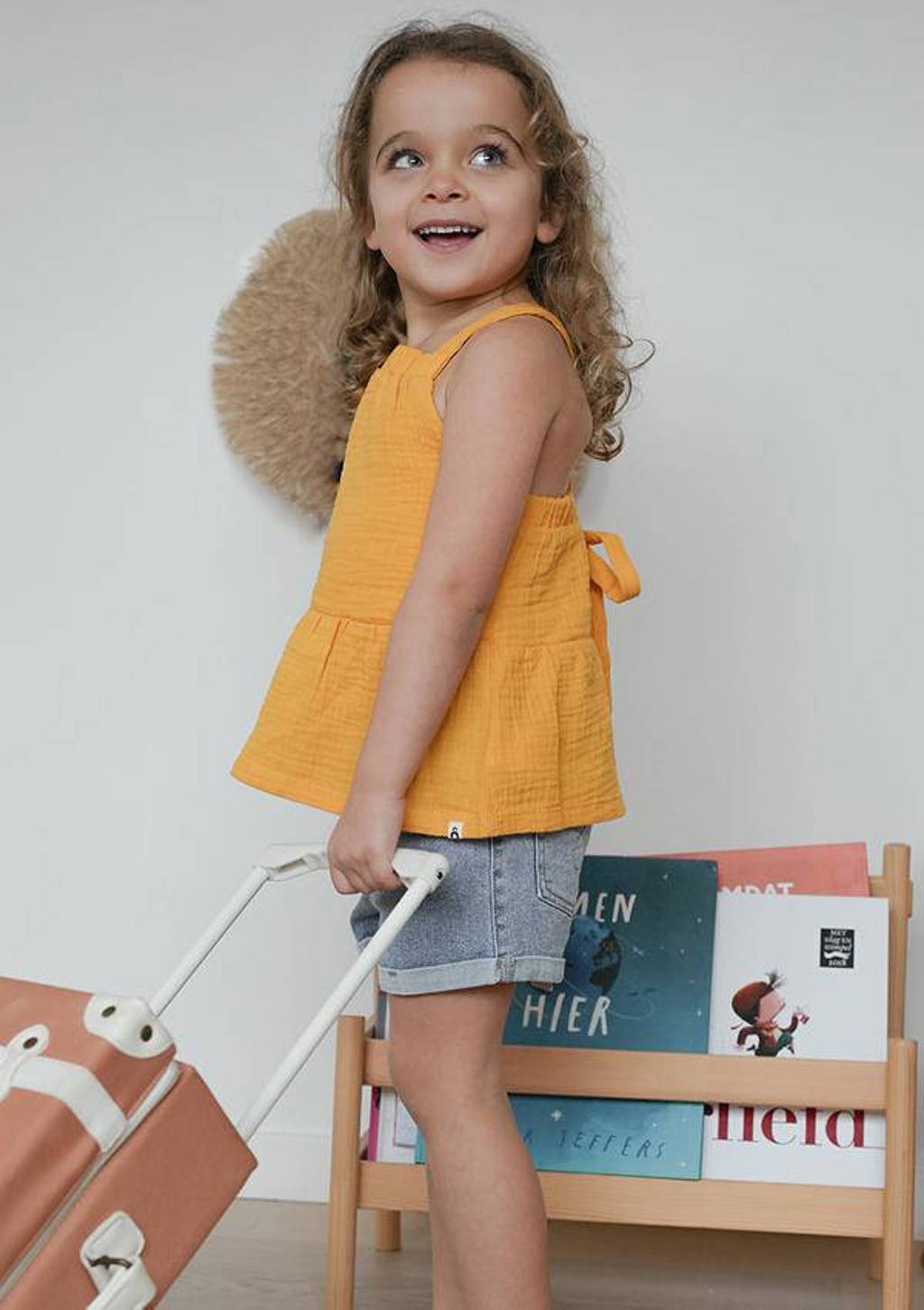 The New Chapter baby denim short Jip classic denim