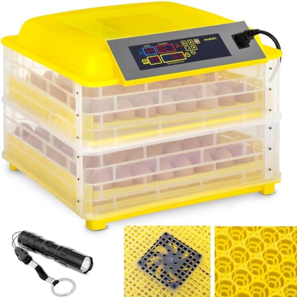 Rugemaskin, klekker, klekker for 112 kyllingegg, 120 W + ovoskop