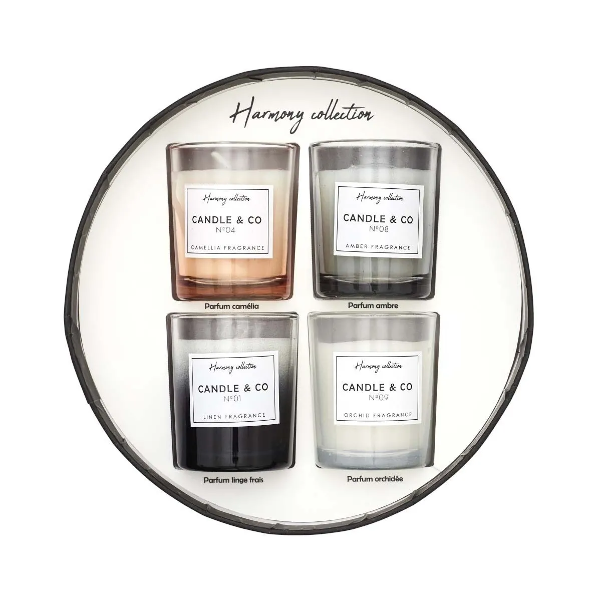 The Home Deco Factory Coffret 4 Bougies Harmony