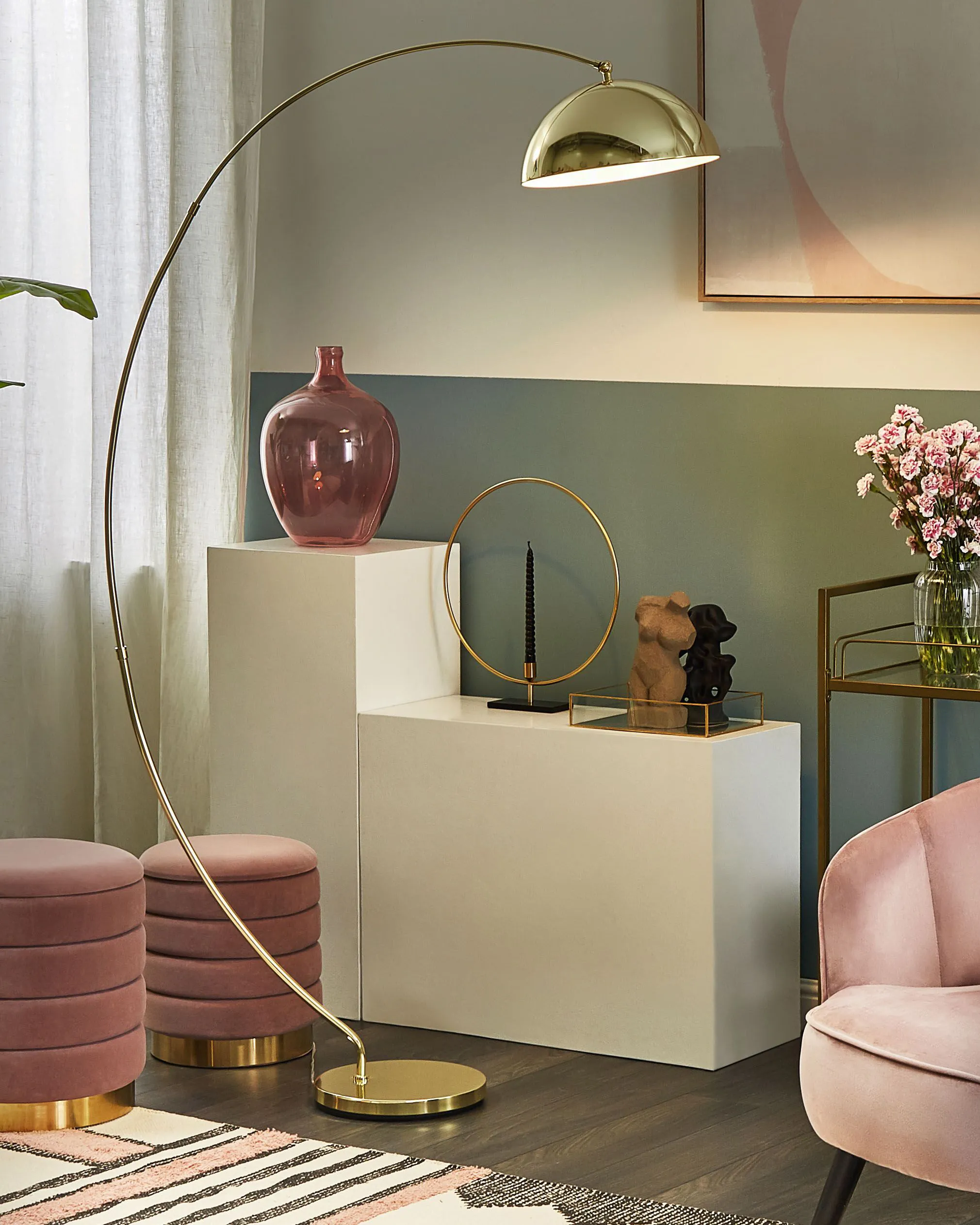 Staande lamp KAMA Metaal Goud