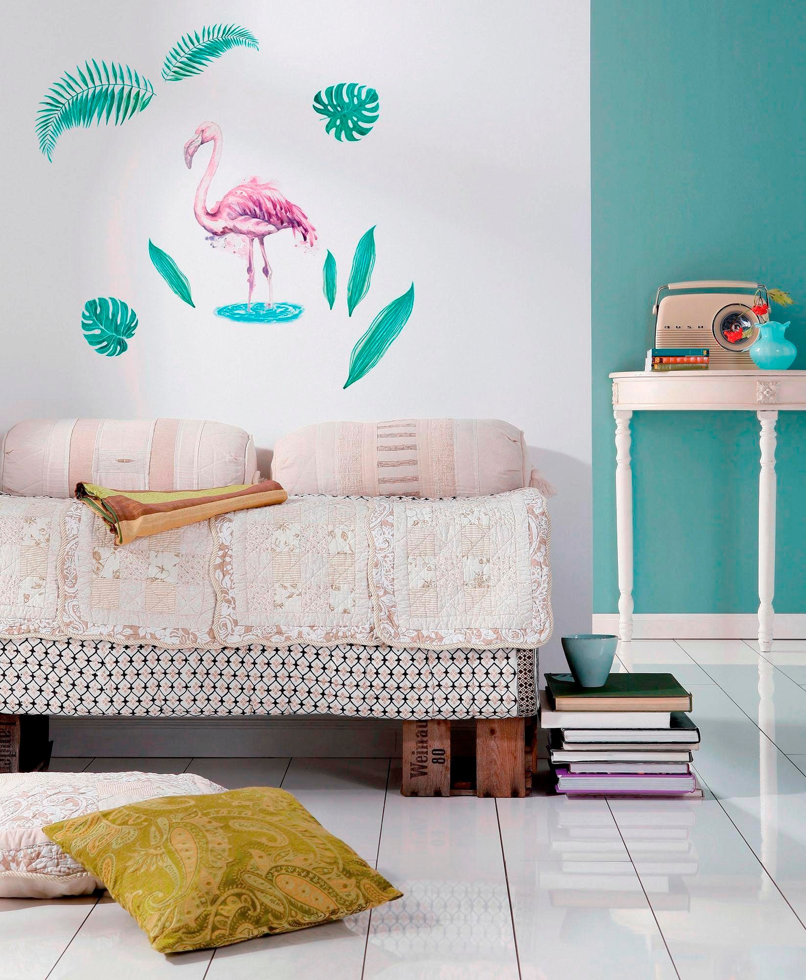 Komar Wandtattoo »Flamingo - Grösse 50 x 70 cm« selbstklebend, Wandsticker