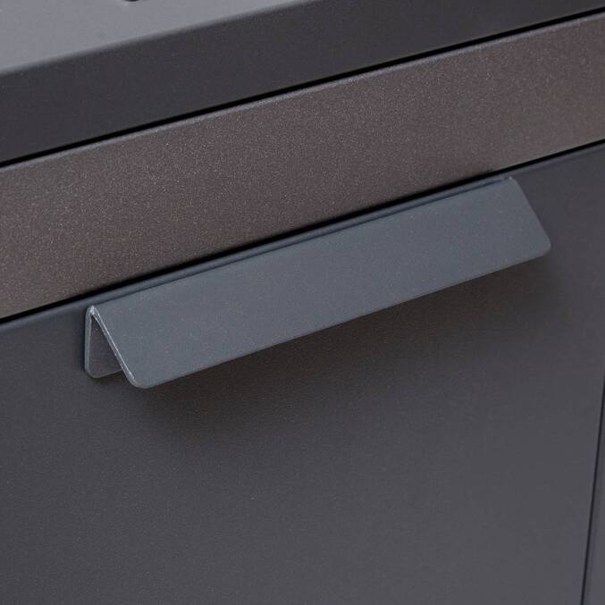 Modules 2 portes avec évier pour cuisine d'été OXYANA Graphite