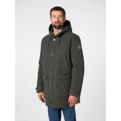 Herren-Winterjacke, Schiefergrau