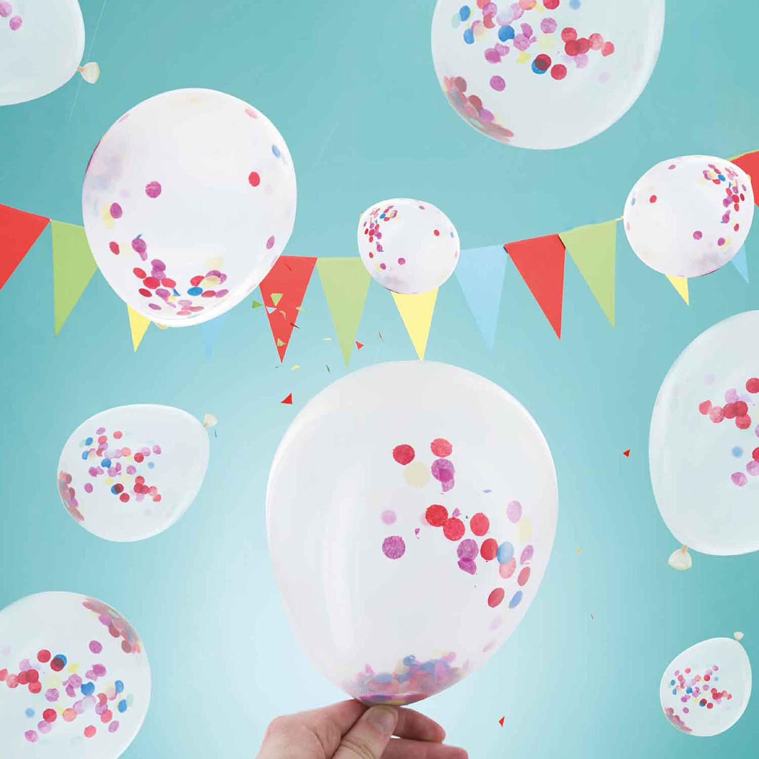 BALLON CONFETTIS X10
