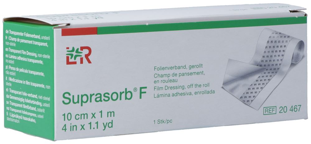 SUPRASORB Folien Verband<br>1 Stück, Rolle, 10cmx1m, unsteril