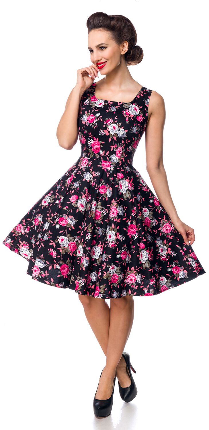 Swing Floral Dress | Belsira Robe mi-longue