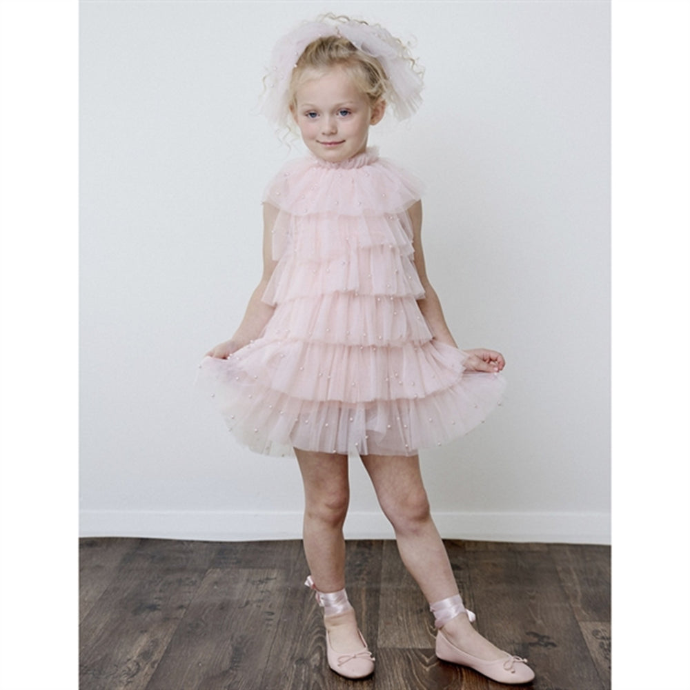 Pearl Tutully Tiered Tulle Tuttu Kjole Pink