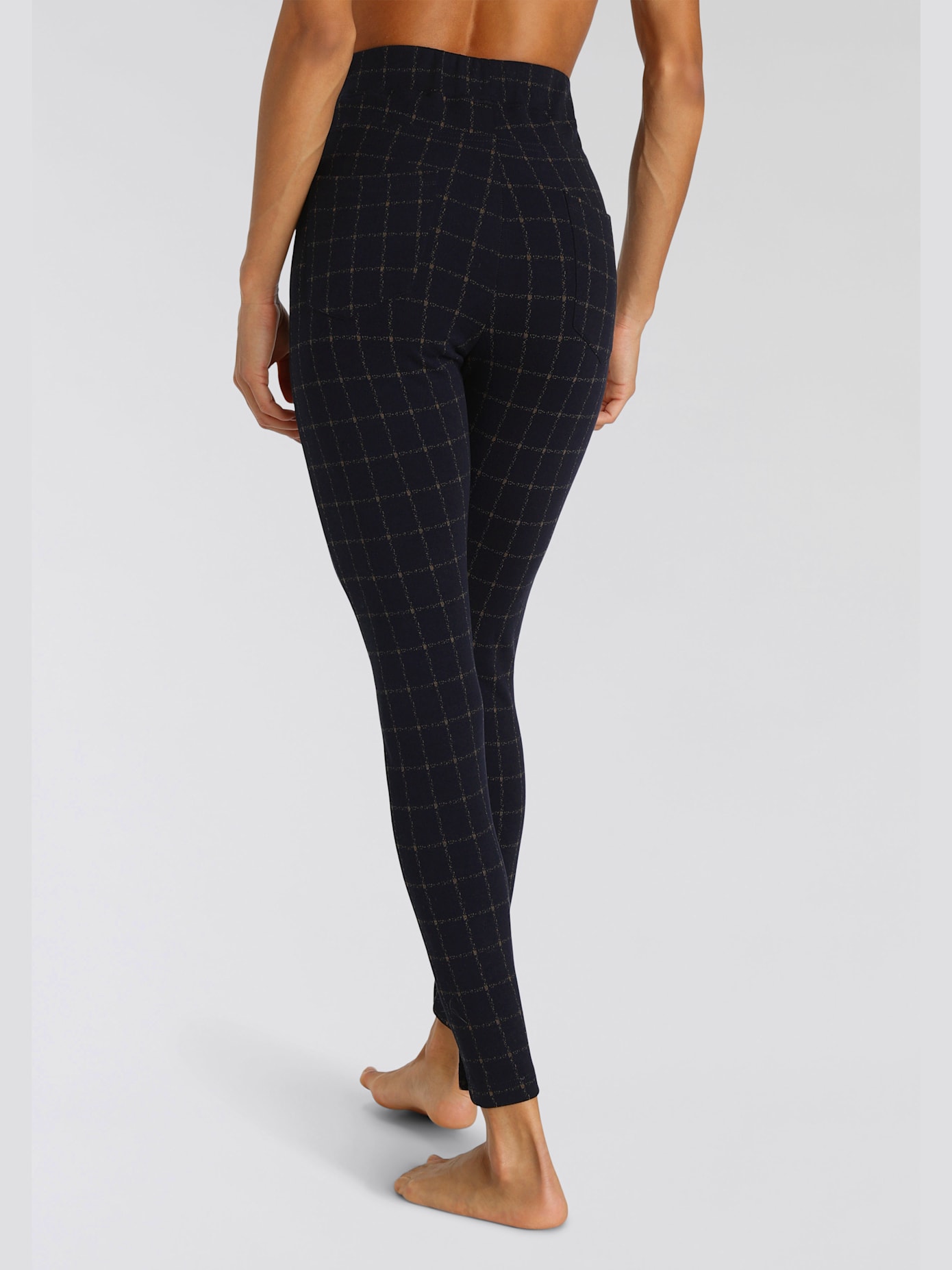 Legging caleçon avec motif à carreaux