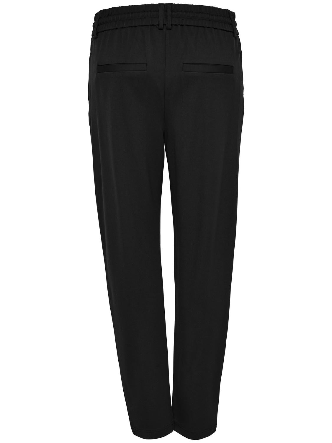 ONLPOPTRASH Mittlere Taille Normal geschnitten Klassische Hose Black