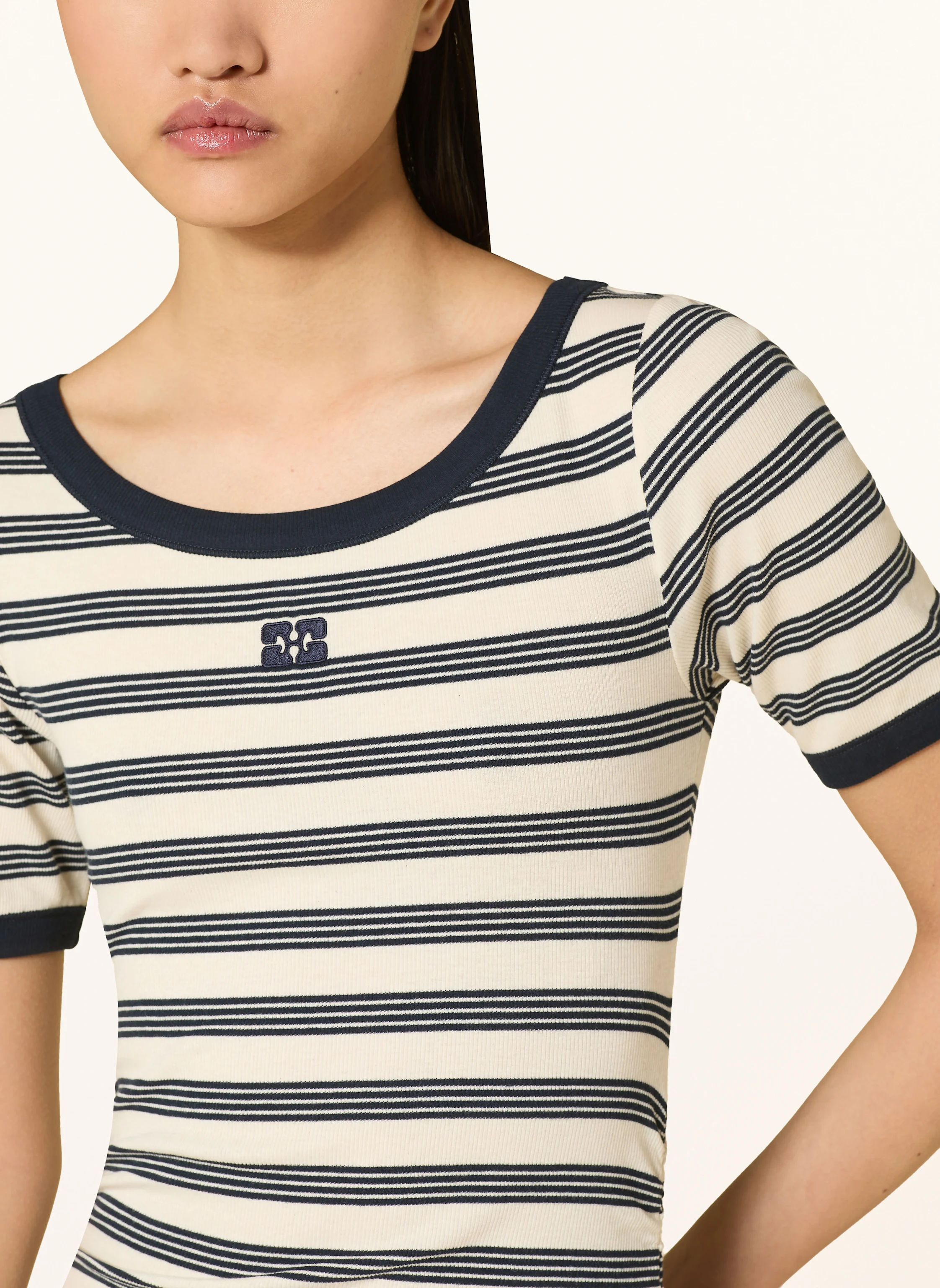 GANNI Kleid mit 3/4-Arm