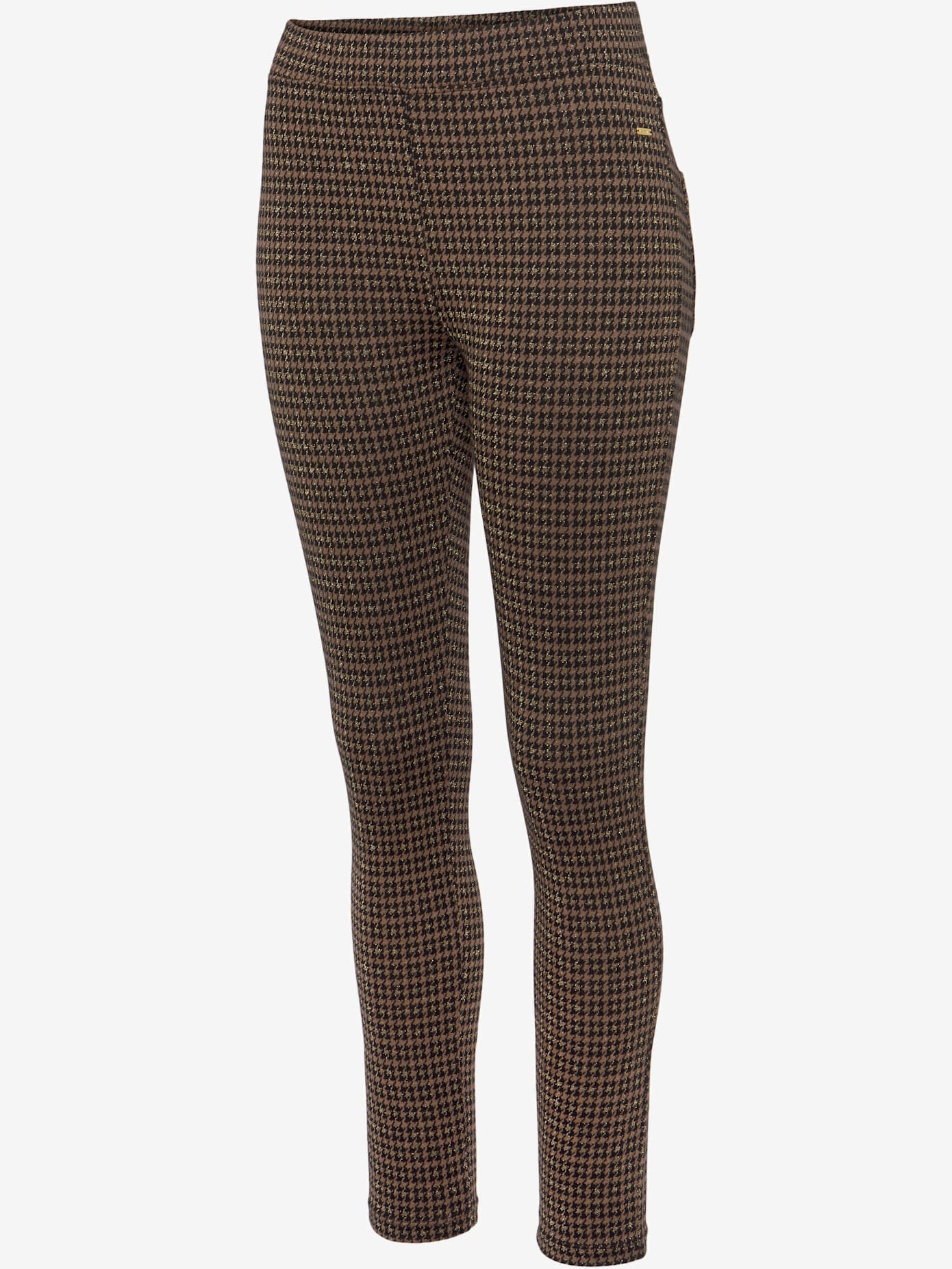 Legging brillant à carreaux