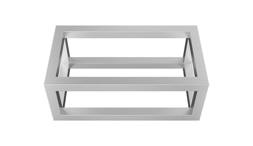 Mueller Round frame voor fontein 40x22cm RVS