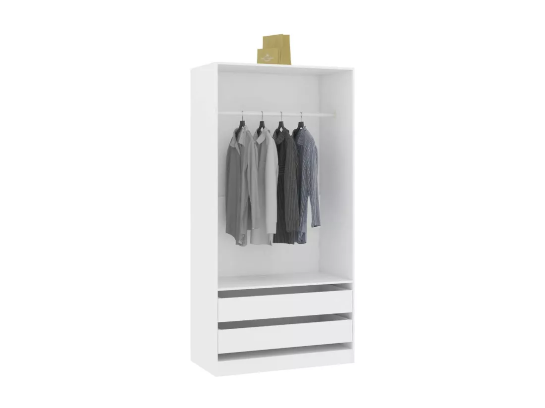Garde-robe Blanc 100x50x200