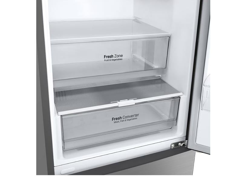 LG Kühl-Gefrierkombination GBP62PZNCC1 Rechts, Wechselbar Kombigerät mit Kühlschrank und Gefrierschrank