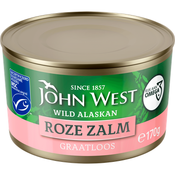 John West Wilde Roze Zalm Zonder Vel en Graat 170g