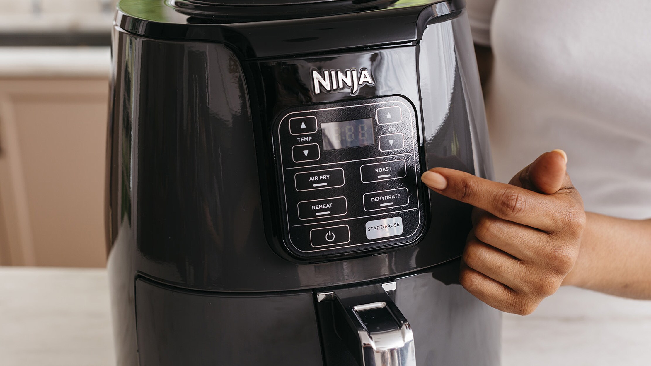 Ninja AF100EU Heißluftfritteuse schwarz Heißluftfritteuse