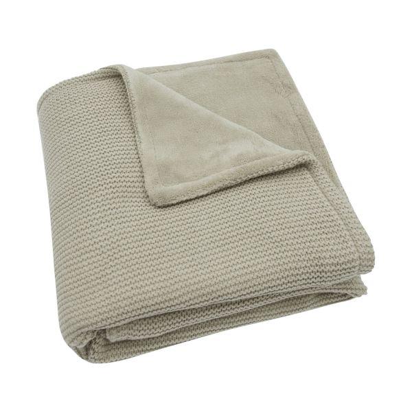 Jollein Basic Knit Ledikantdeken - Fleece - Wild Rose