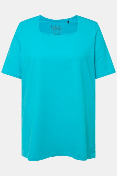 T-Shirt, A-Linie, Carree-Ausschnitt, Halbarm