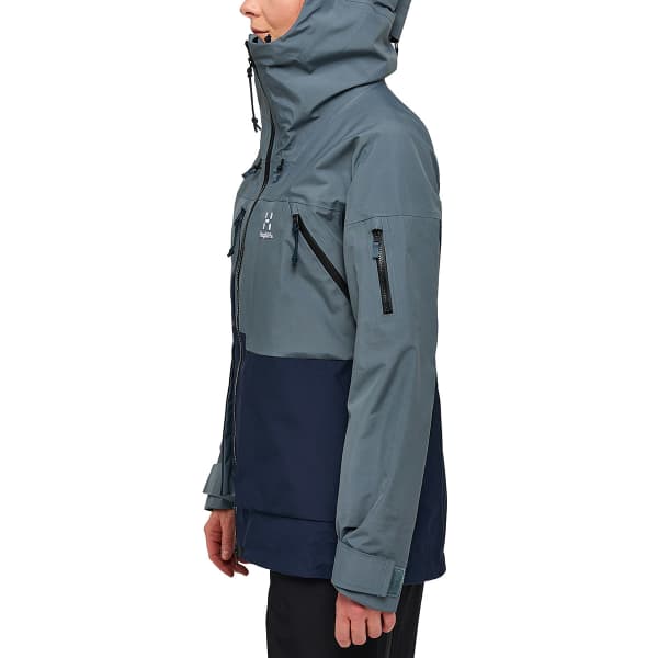 Veste ski de randonnée HAGLÖFS VASSI GTX JACKET W STEEL BLUE/TARN BLUE