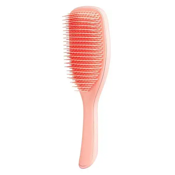 Escova desembaraçante Tangle Teezer tamanho grande para cabelos molhados, cor pêssego brilhante.