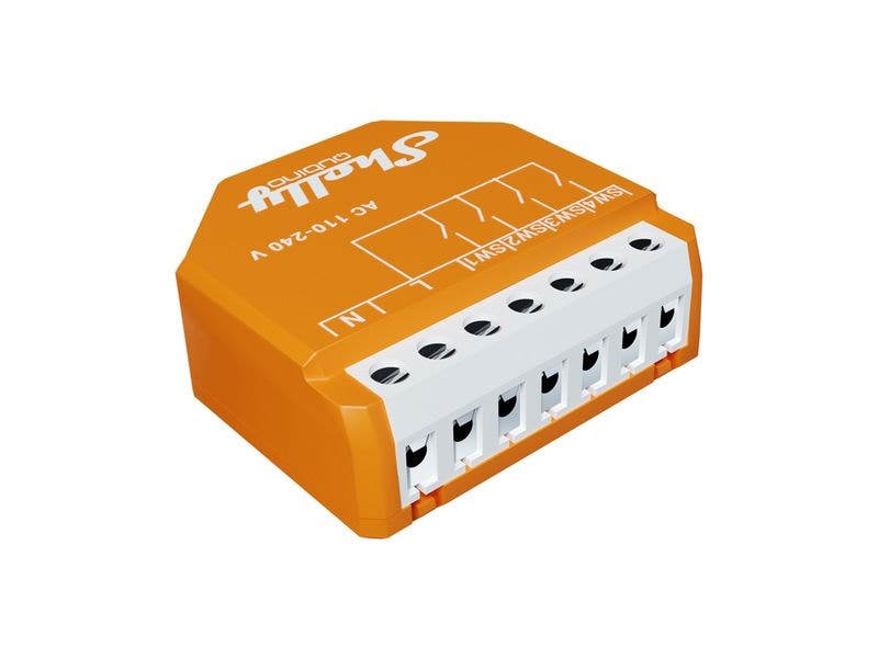 Shelly Funk-Tasterschnittstelle Qubino Wave i4 4-fach Z-Wave i4 Eingangslesegerät für erweiterte Aktionenkontrolle