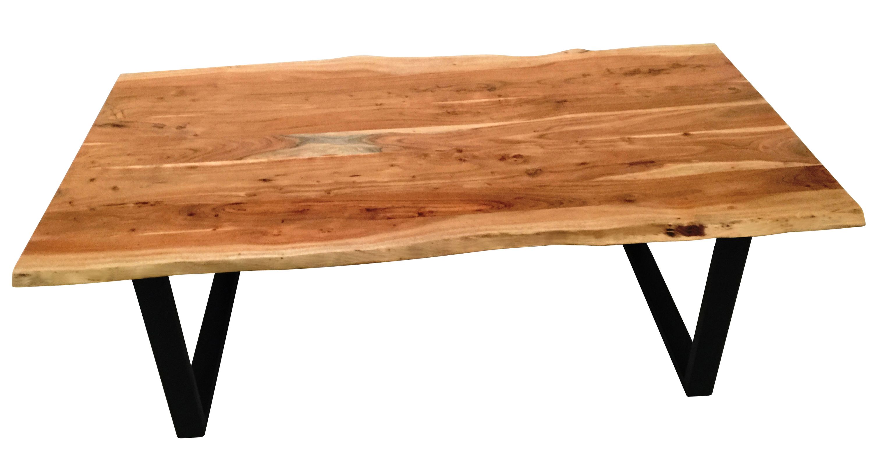 Tisch 200x100 Akazie Stahl Holztisch Esstisch Speisetisch Küchentisch Esszimmer