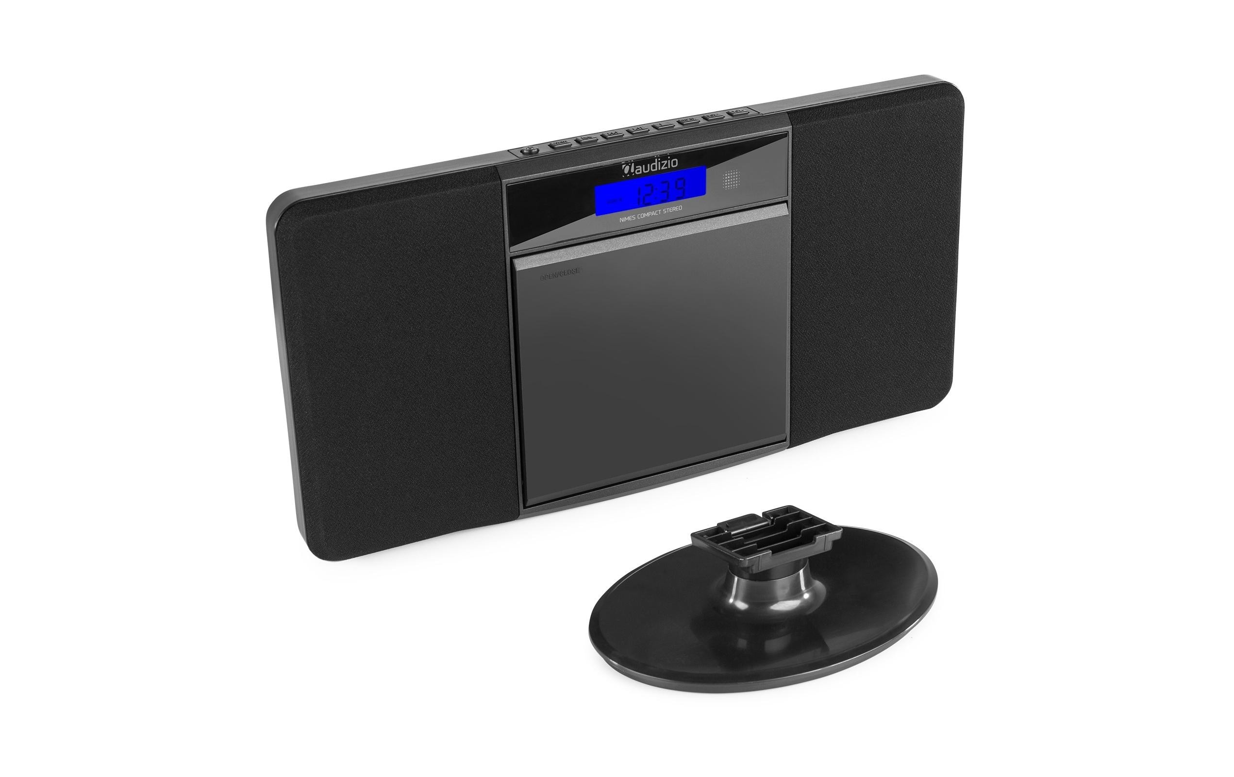 Radio/CD-Player Nimes SchwarzStilvolles Stereo-HiFi-System mit USB und CD-Player