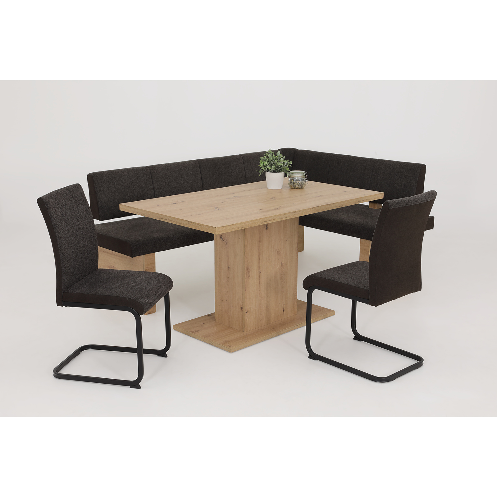 Säulentisch LINN - Artisan Eiche - 138 cm