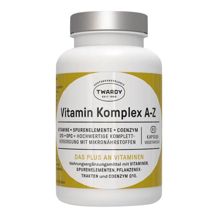 Vitamin Komplex A-Z mit Coenzym Q10 + OPC Kapseln, 60 St