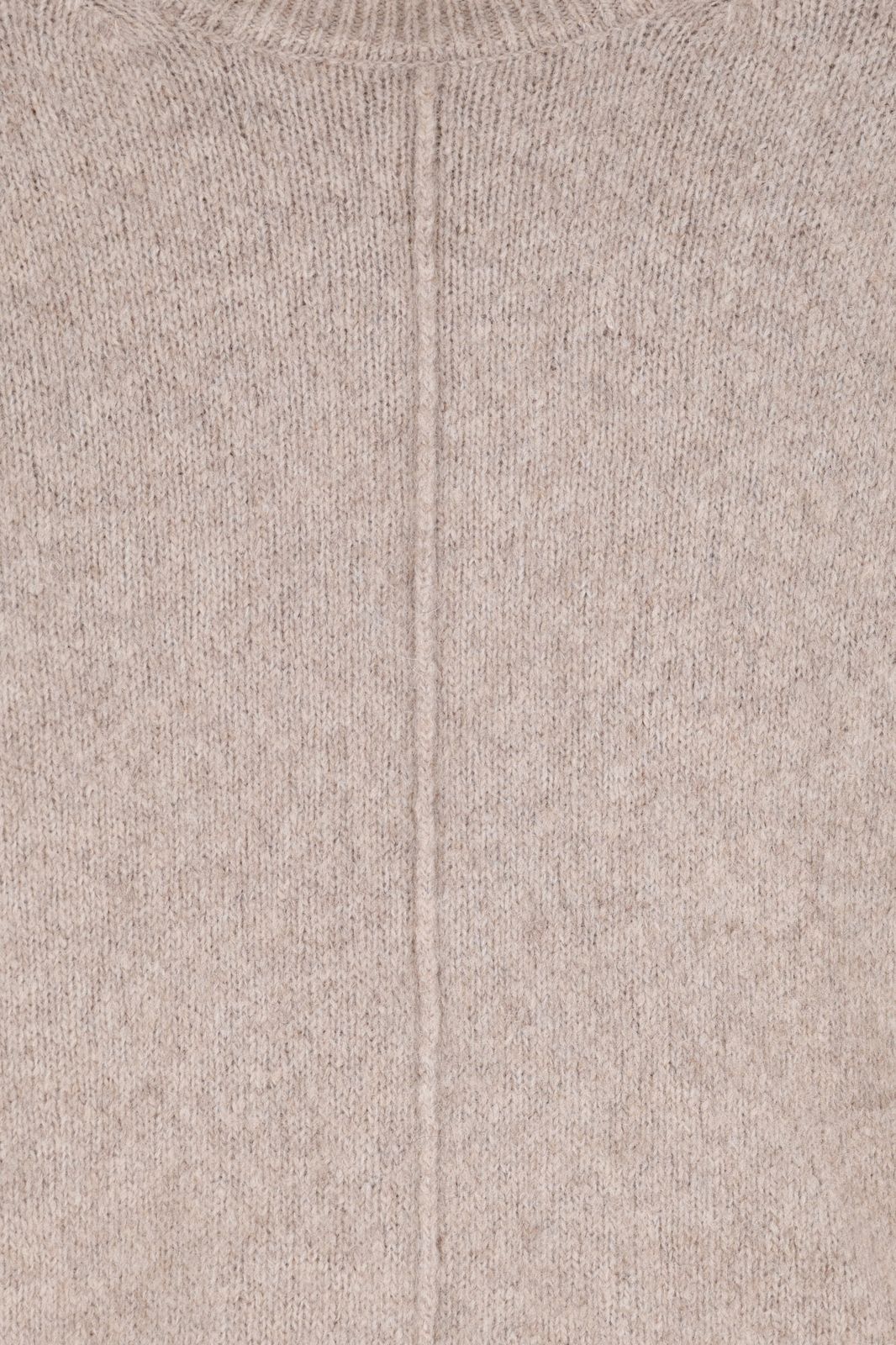 Beige gebreide trui met turtle neck