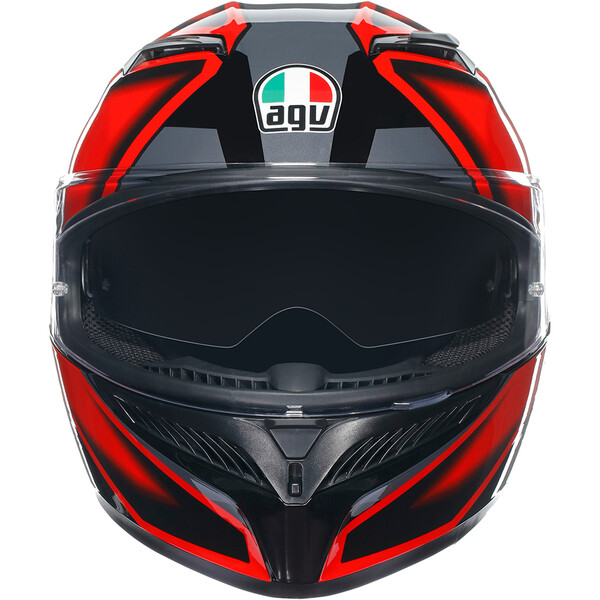 AGV - Casque K3 Compound Noir / Rouge