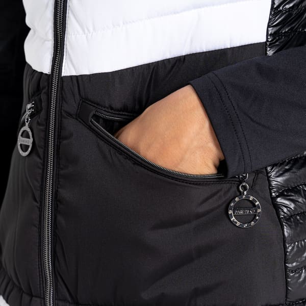 Doudoune ski DARE 2B BURNISH II GILET WHITE/BLACK