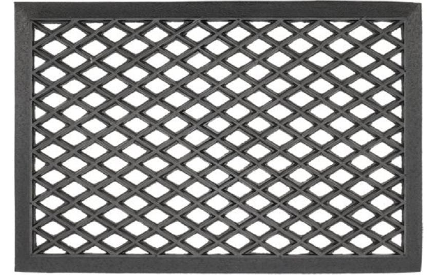 Fussmatte Raute 39.5 cm x 59.5 cmSchmutzfangmatte aus Gummi