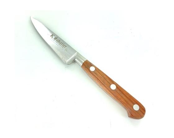 Office 10 cm - Bois naturel palissandre - Rivets Aluminium - Ref 432 Couteaux de cuisine professionnel