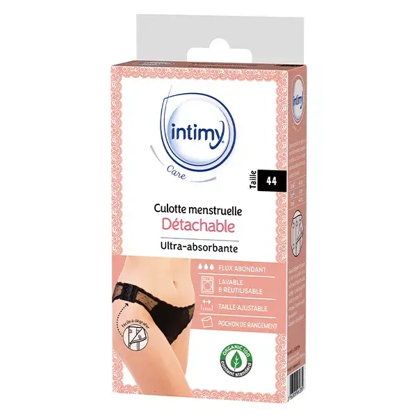 Calcinhas menstruais removíveis INTIMY CARE, tamanho 44, 1 unidade + 1 bolsa