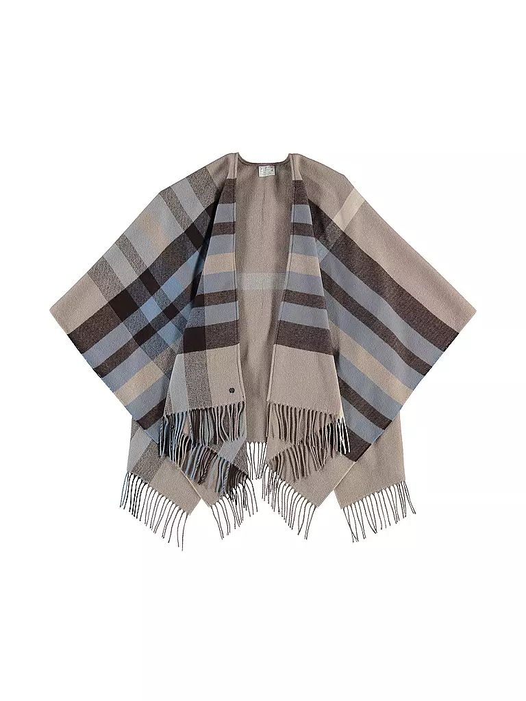 FRAAS Poncho - Cape RUANA hellgrau